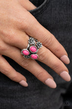 Load image into Gallery viewer, Primitive Paradise - Pink Ring - Paparazzi Accessories

