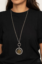 Load image into Gallery viewer, Relic Revival - Silver and Brass Necklace - Paparazzi Accessories
