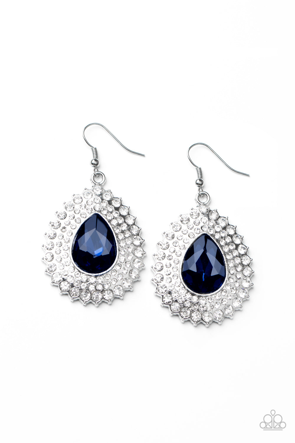Exquisitely Explosive - Blue Earrings - Paparazzi Accessories
