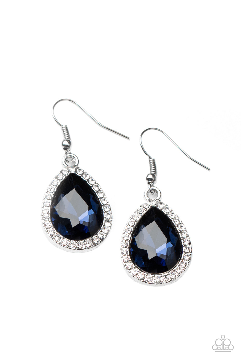 Dripping With Drama - Blue Earrings