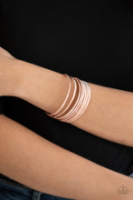 Load image into Gallery viewer, Now Watch Me Stack - Rose Gold Bracelet - Paparazzi Accessories
