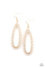 Load image into Gallery viewer, Glamorously Glowing - Gold Earrings - Paparazzi Accessories

