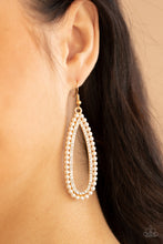 Load image into Gallery viewer, Glamorously Glowing - Gold Earrings - Paparazzi Accessories
