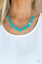 Load image into Gallery viewer, Flower Powered - Blue Necklace - Paparazzi Accessories
