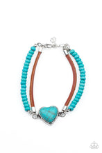 Load image into Gallery viewer, Charmingly Country - Blue Turquoise Bracelet - Paparazzi Accessories
