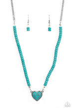 Load image into Gallery viewer, Country Sweetheart - Blue Turquoise Necklace - Paparazzi Accessories
