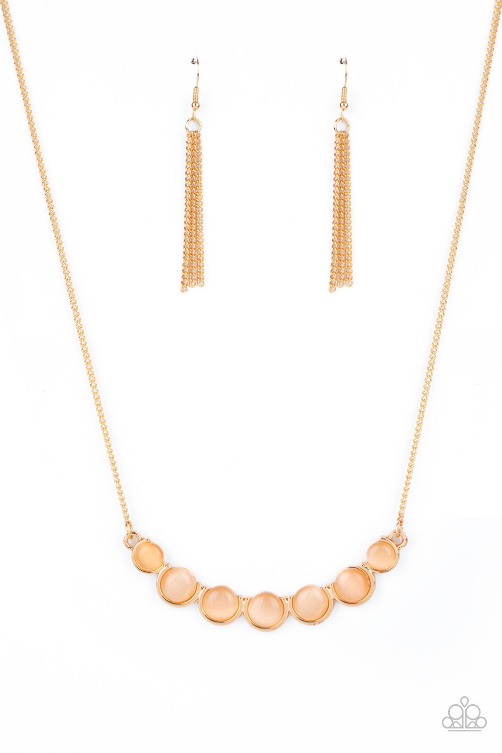 Serenely Scalloped - Gold Necklace - Paparazzi Accessories