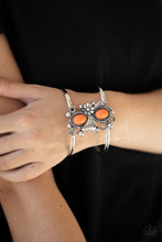 Load image into Gallery viewer, Mojave Flower Girl - Orange Bracelet - Paparazzi Accessories

