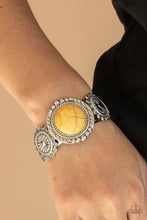 Load image into Gallery viewer, Mojave Motif - Yellow Bracelet - Paparazzi Accessories
