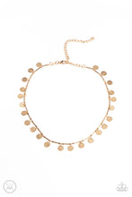Load image into Gallery viewer, Musically Minimalist - Gold Choker Necklace - Paparazzi Accessories
