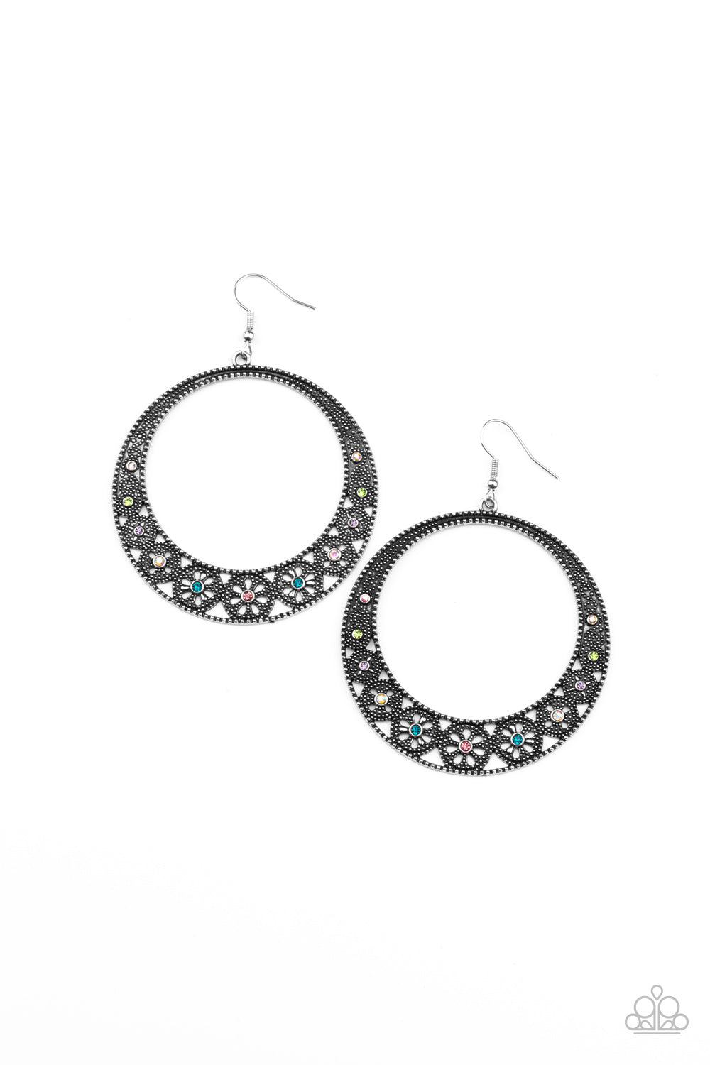 Bodaciously Blooming - Multi Color Earrings