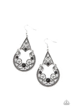 Load image into Gallery viewer, Bohemian Ball - Black Earrings - Paparazzi Accessories
