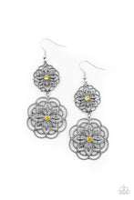 Load image into Gallery viewer, Mandala Mecca - Yellow Earrings - Paparazzi Accessories
