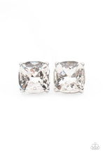 Load image into Gallery viewer, Royalty High - White Rhinestone Earrings - Paparazzi Accessories

