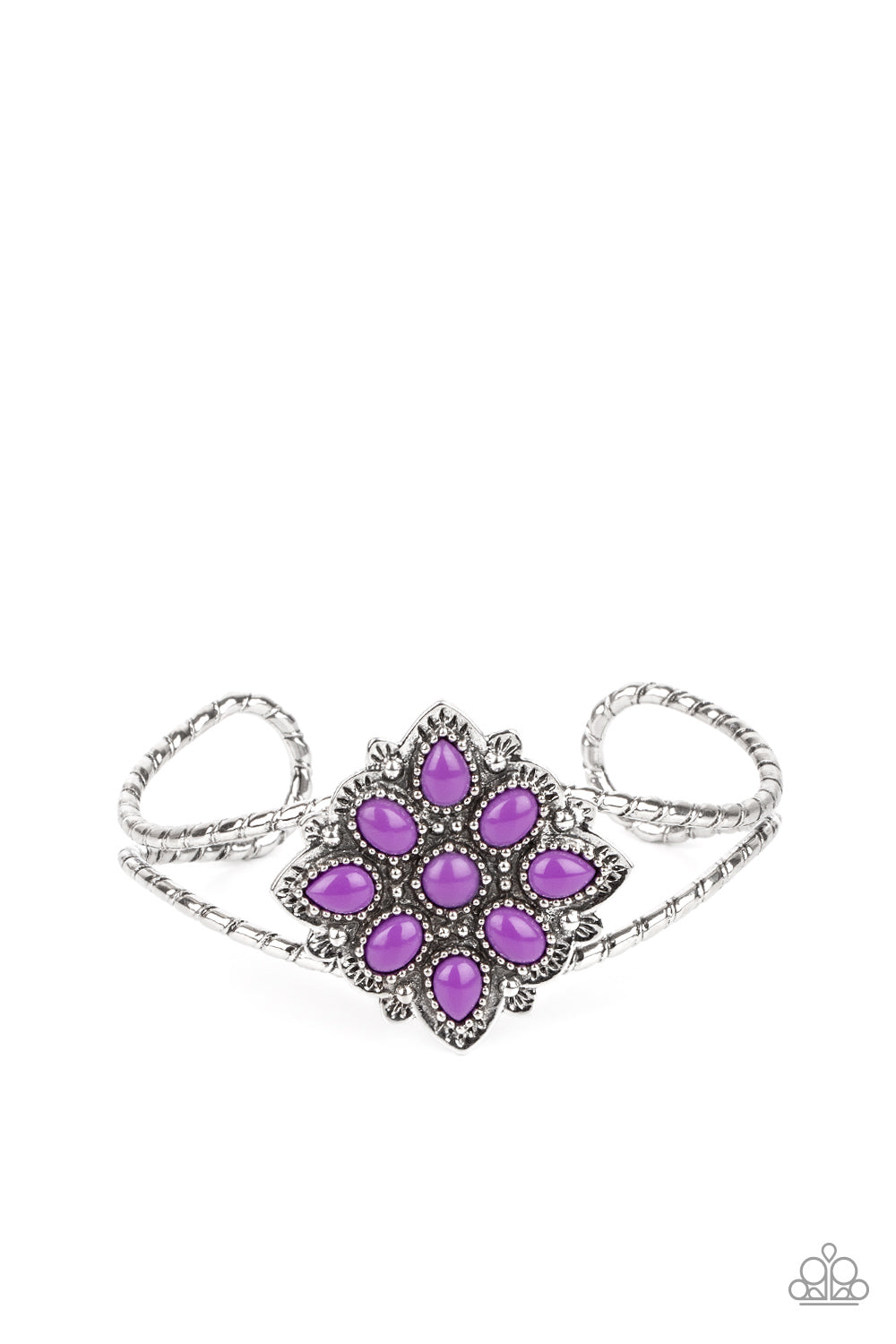 Happily Ever APPLIQUE - Purple Bracelet - Paparazzi Accessories