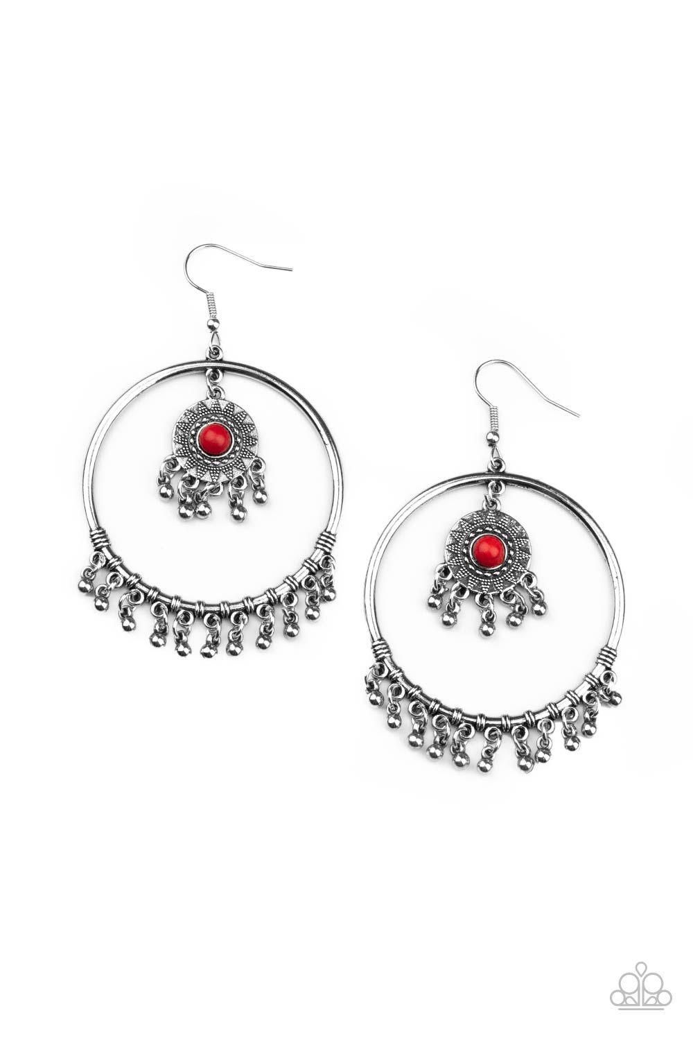 Sunny Equinox - Red Earrings - Paparazzi Accessories