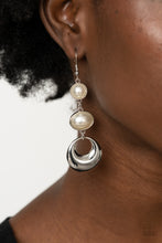 Load image into Gallery viewer, Bubbling To The Surface - White Pearl Earrings - Paparazzi Accessories
