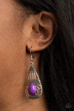 Load image into Gallery viewer, Eastern Essence - Purple Earrings
