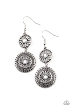 Load image into Gallery viewer, Keep It WHEEL - White Earrings - Paparazzi Accessories
