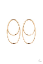 Load image into Gallery viewer, So OVAL-Dramatic - Gold Earrings - Paparazzi Accessories
