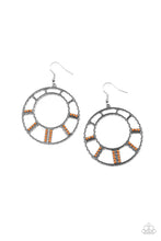 Load image into Gallery viewer, Fleek Fortress - Orange Earrings - Paparazzi Accessories
