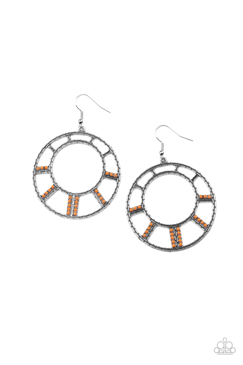 Fleek Fortress - Orange Earrings