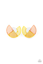 Load image into Gallery viewer, It’s Just an Expression - Yellow Earrings - Paparazzi Accessories
