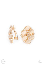Load image into Gallery viewer, Row, Row, Row Your YACHT - Gold Clip On Earrings - Paparazzi Accessories
