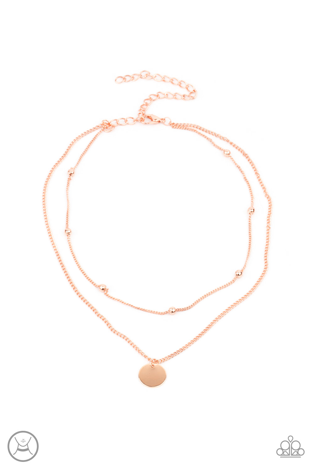 Modestly Minimalist - Copper Choker Necklace - Paparazzi Accessories