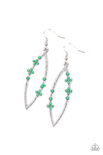 Load image into Gallery viewer, Flowery Finesse - Green Earrings
