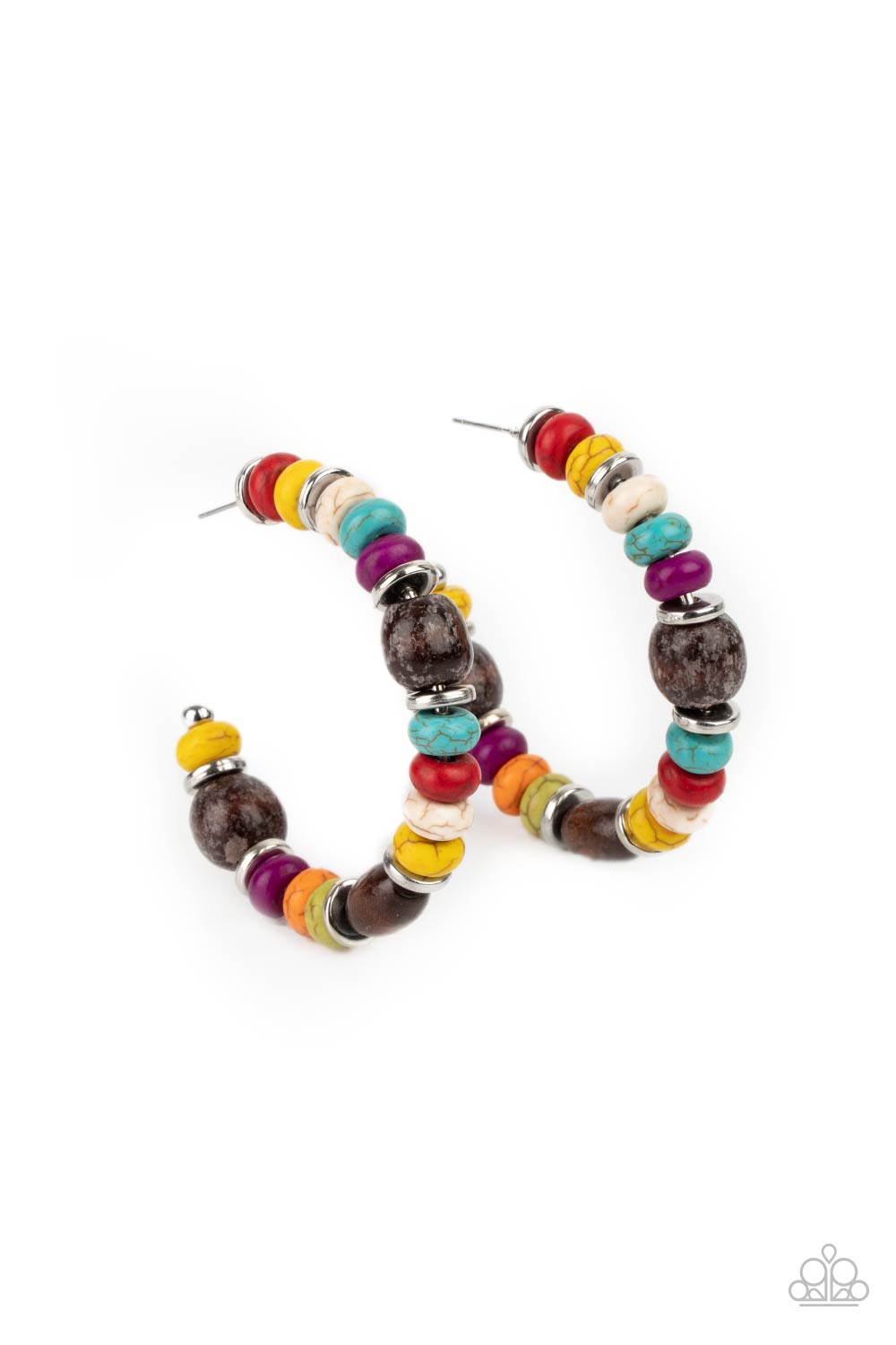 Definitely Down-To-Earth - Multi Color Earrings - Paparazzi Accessories