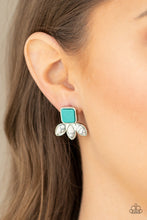 Load image into Gallery viewer, Hill Country Blossoms - Blue Turquoise Earrings - Paparazzi Accessories

