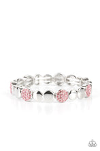 Load image into Gallery viewer, Dimensional Dazzle - Pink Rhinestone Bracelet
