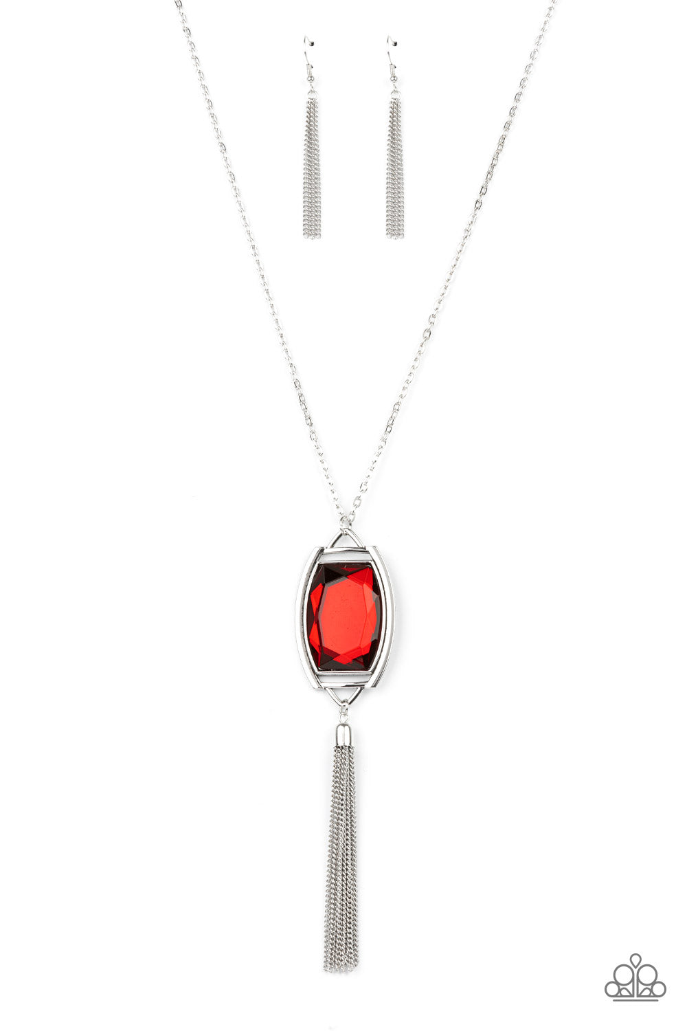Timeless Talisman - Red Necklace - Paparazzi Accessories