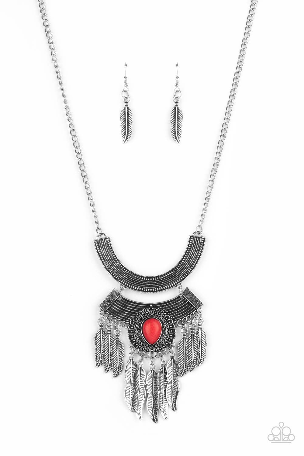 Desert Devotion - Red Necklace - Paparazzi Accessories