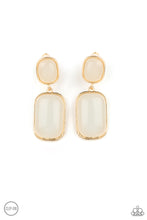 Load image into Gallery viewer, Meet Me At The Plaza - Gold Clip On Earrings - Paparazzi Accessories
