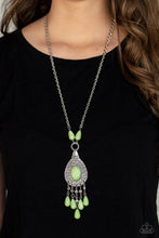 Load image into Gallery viewer, Cowgirl Couture - Green Necklace - Paparazzi Accessories
