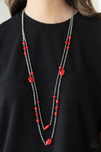 Load image into Gallery viewer, Day Trip Delights - Red Bead Necklace
