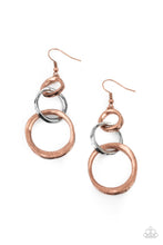 Load image into Gallery viewer, Harmoniously Handcrafted - Copper Earrings - Paparazzi Accessories
