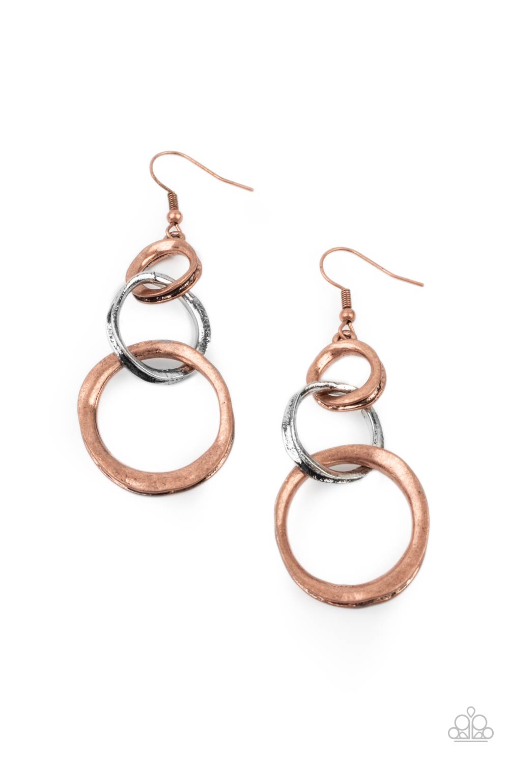 Harmoniously Handcrafted - Copper Earrings - Paparazzi Accessories