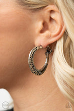 Load image into Gallery viewer, Moon Child Charisma - Silver Clip On Earrings - Paparazzi Accessories
