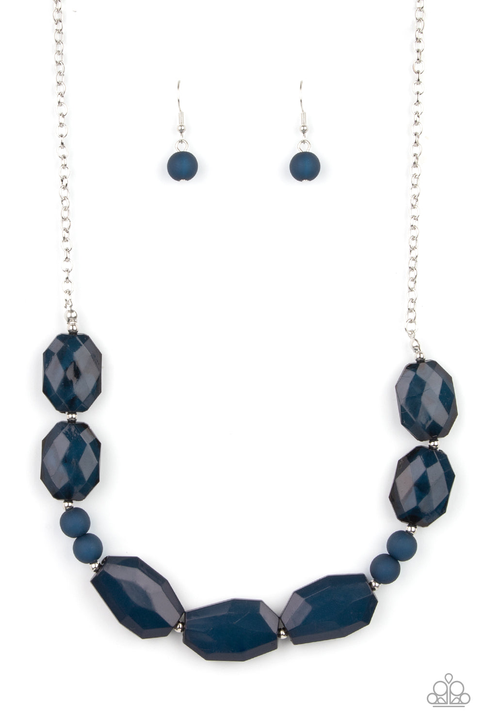Melrose Melody - Navy Blue Necklace - Paparazzi Accessories