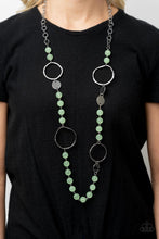 Load image into Gallery viewer, Sea Glass Wanderer - Green Necklace - Paparazzi Accessories
