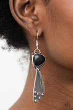Load image into Gallery viewer, Going-Green Goddess - Black Earrings - Paparazzi Accessories
