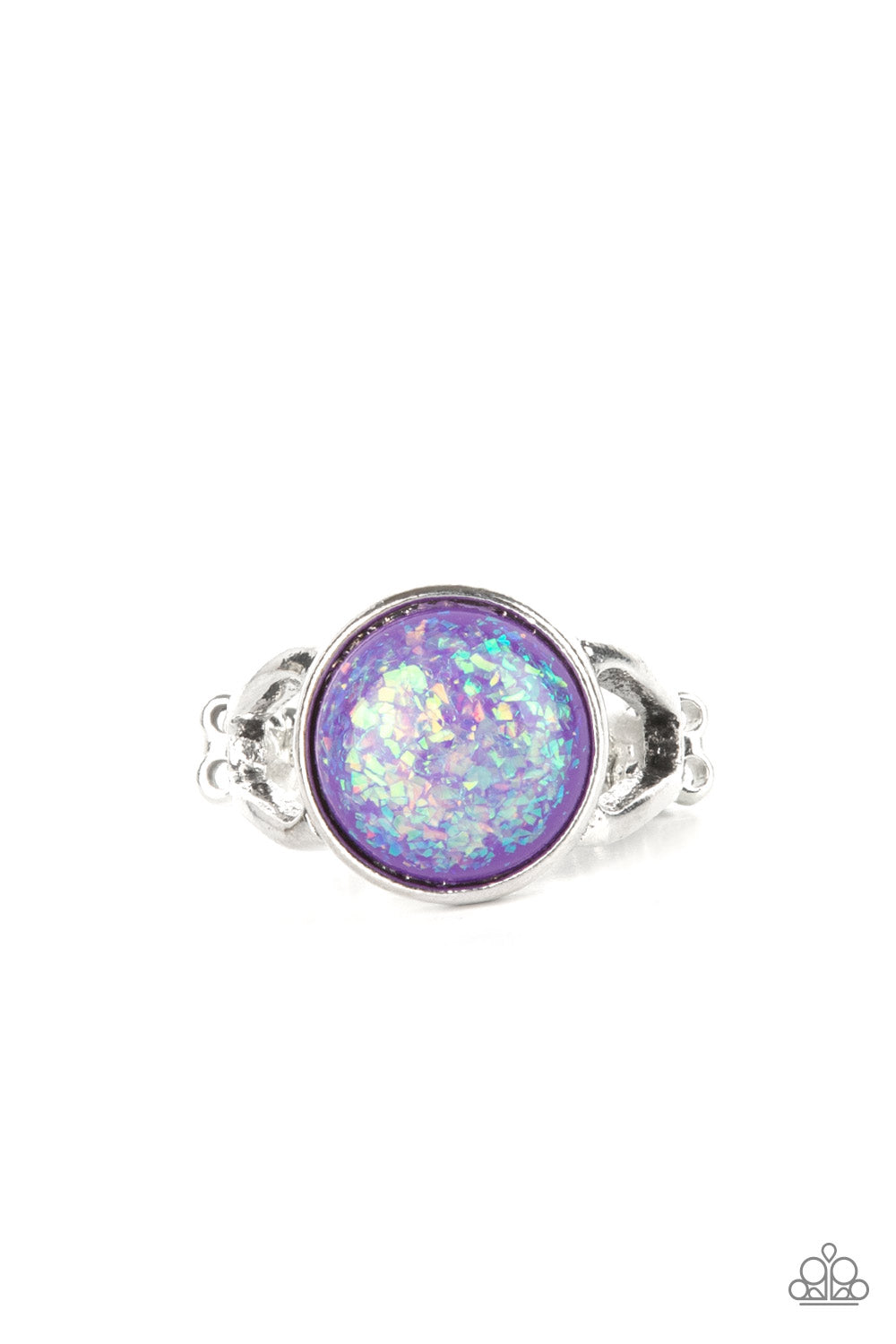 Glitter Grove - Purple Iridescent Ring - Paparazzi Accessories