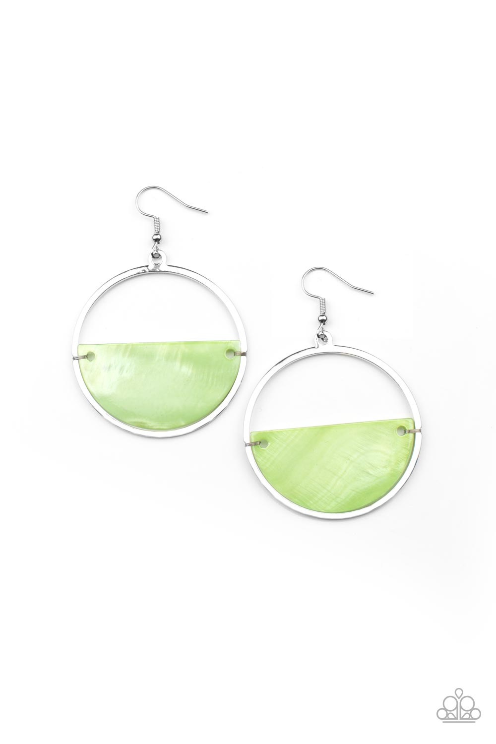 Seashore Vibes - Green Earrings - Paparazzi Accessories
