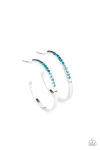 Load image into Gallery viewer, Somewhere Over the OMBRE - Blue Rhinestone Earrings - Paparazzi Accessories
