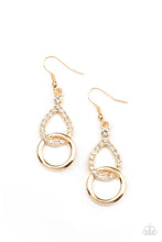 Load image into Gallery viewer, Red Carpet Couture - Gold Earrings - Paparazzi Accessories
