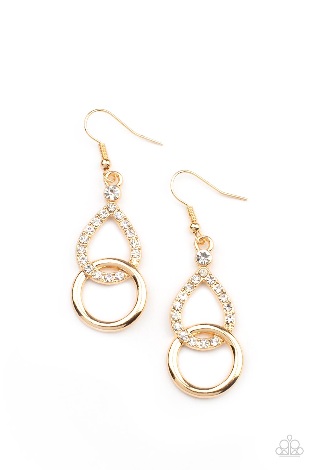 Red Carpet Couture - Gold Earrings - Paparazzi Accessories