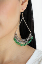 Load image into Gallery viewer, Orchard Odyssey - Green Earrings - Paparazzi Accessories
